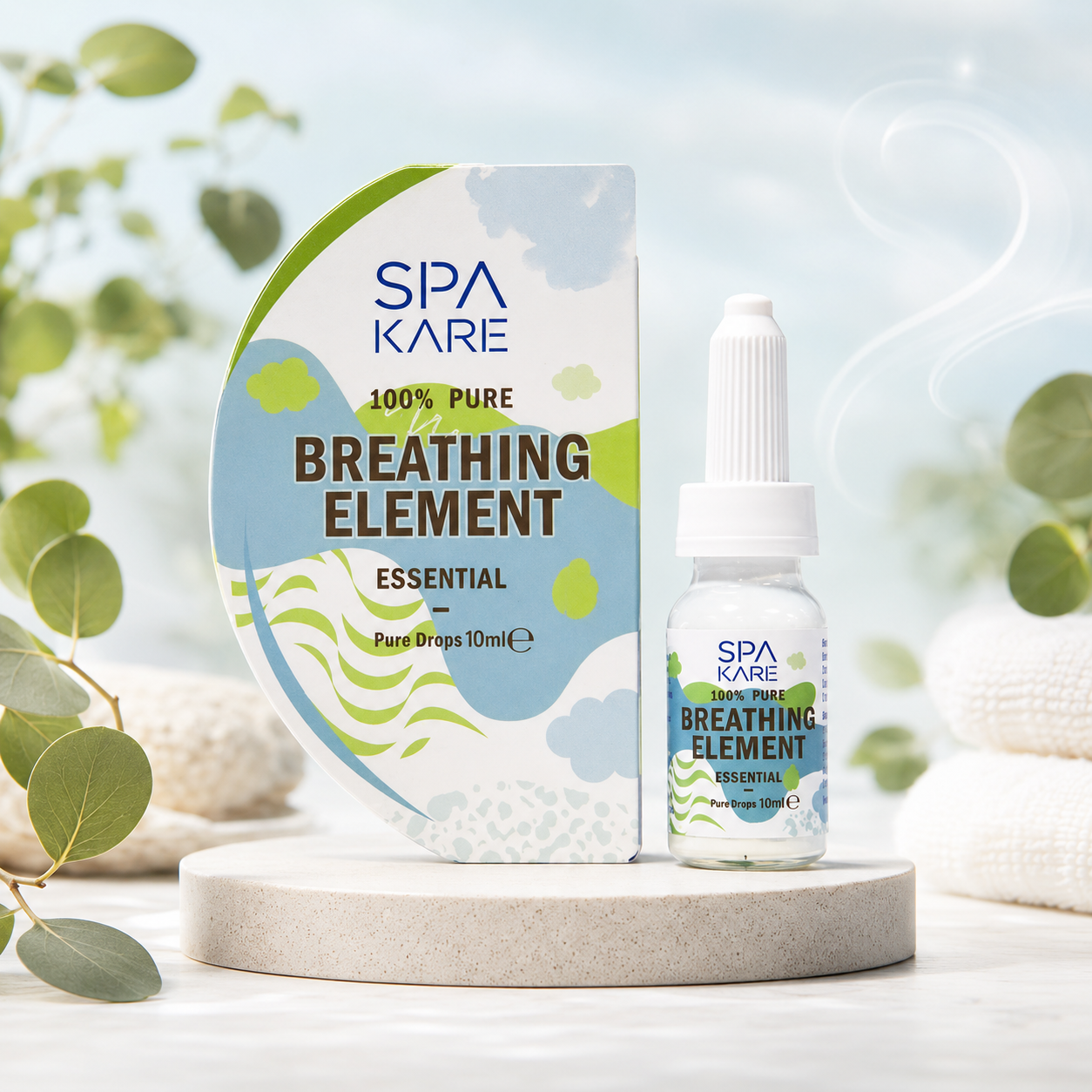 Eterinis aliejus „Spakare Breathing Element“, 10 ml – 100 % grynų eterinių aliejų mišinys