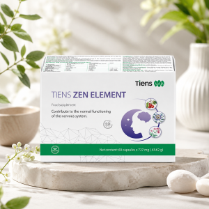 TIENS ZEN ELEMENT – maisto papildas su L-teaninu, valerijonu, pasiflora, magniu ir vitaminais B6 bei B12