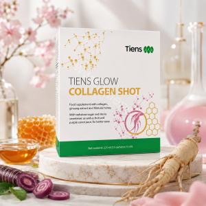 TIENS Glow Collagen Shot – skystas maisto papildas su žuvų kolageno peptidais, 15 pakelių